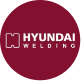 Hyundai Welding Logo in red backgorund