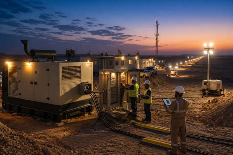 Diesel Generator Rental Saudi for industrial temporary power