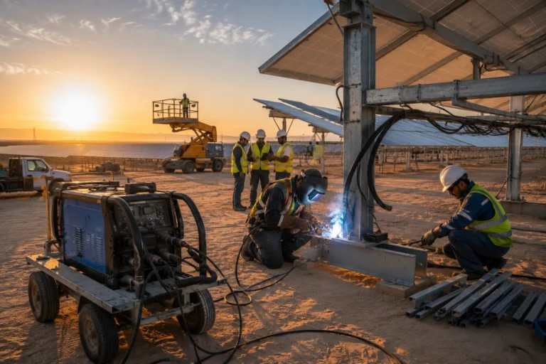Rental welding machine Saudi for industrial projects