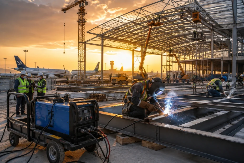 Welding machine on rent KSA for industrial welding projects
