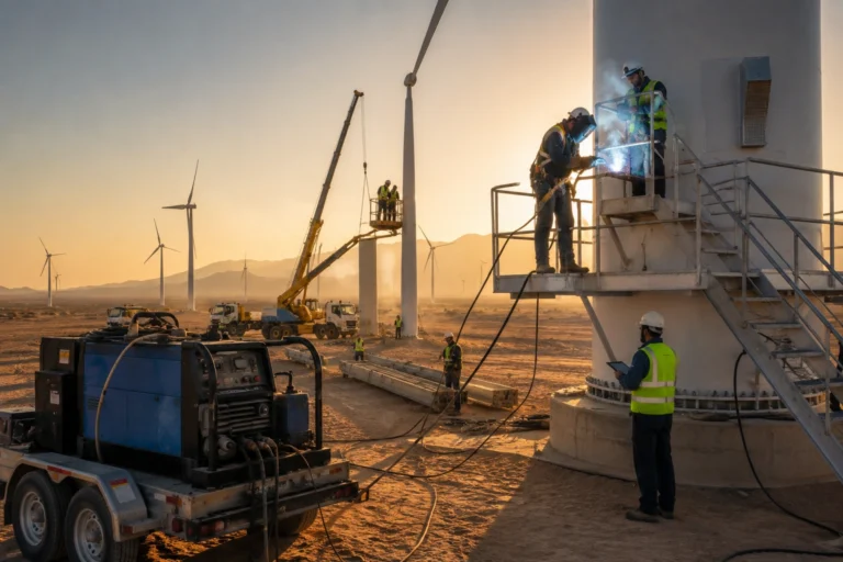 ARC Rentals Saudi supporting industrial field welding projects